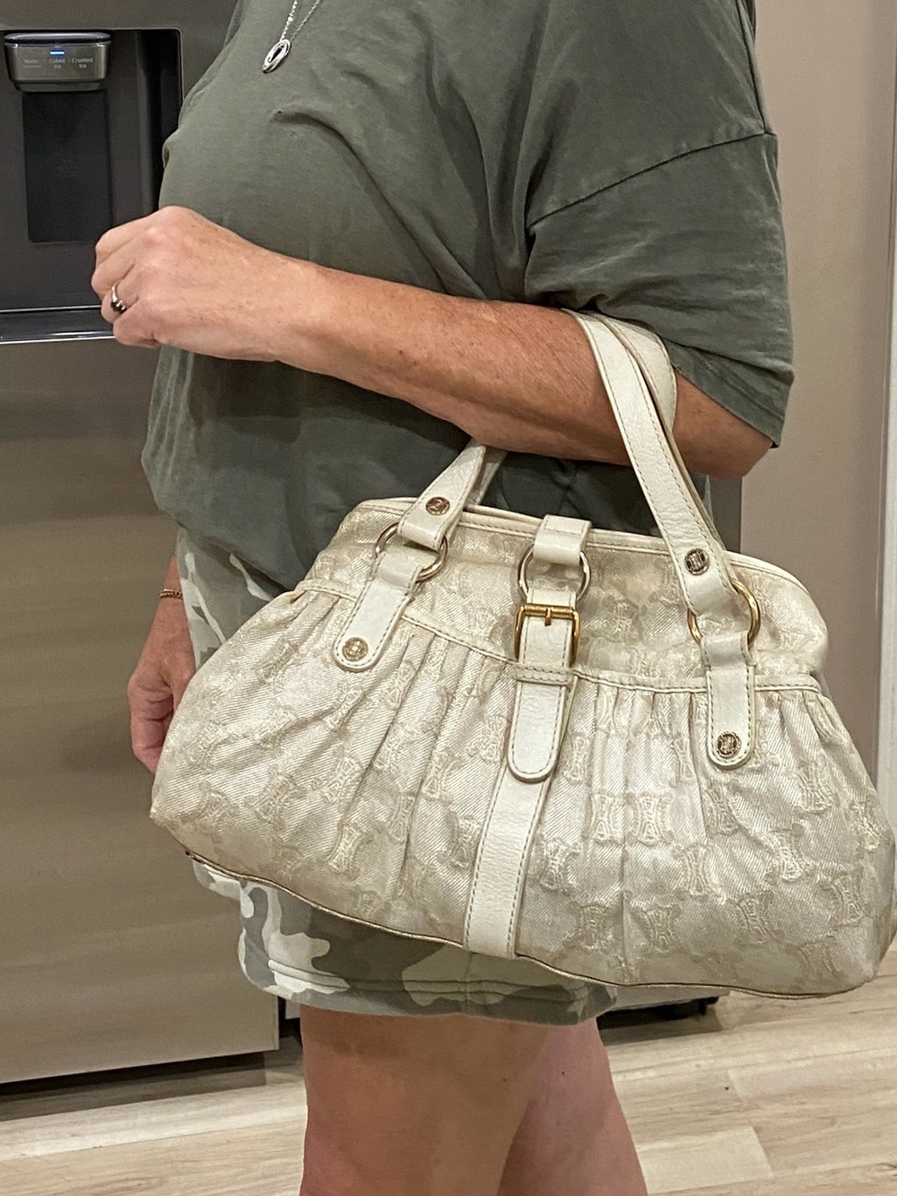 Celine Ruched Monogram Bag - Picture 9 of 9